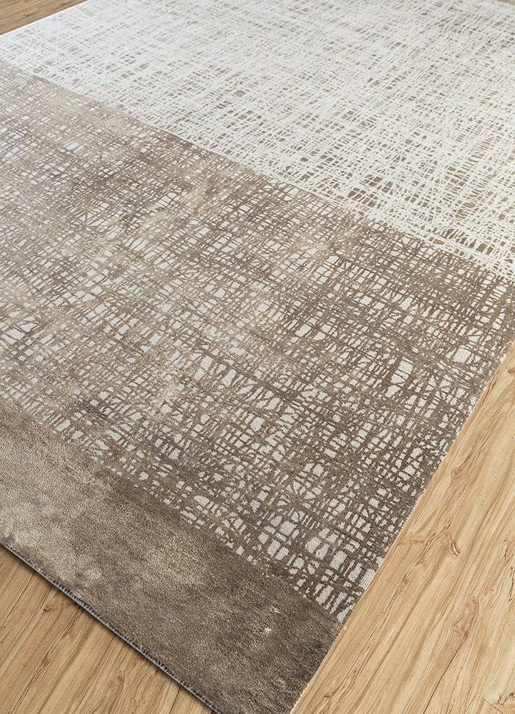 free verse by kavi ivory wool and silk hand knotted Rug - FoldShot free verse by kavi ivory wool and silk hand knotted Rug - FoldShot