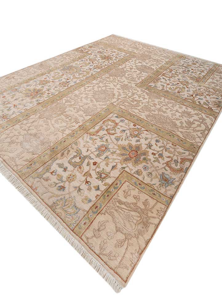 far east red and orange wool and silk hand knotted Rug - FoldShot far east red and orange wool and silk hand knotted Rug - FoldShot