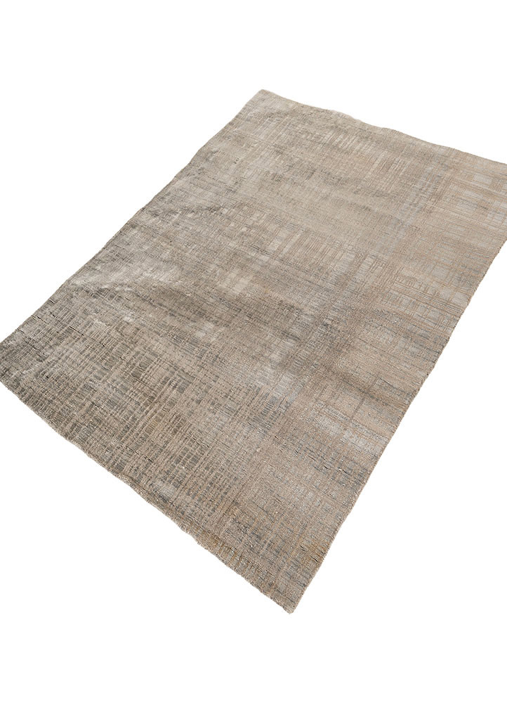 aprezo grey and black wool and bamboo silk hand knotted Rug - FoldShot aprezo grey and black wool and bamboo silk hand knotted Rug - FoldShot