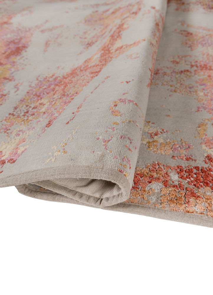 unstring by kavi blue wool and bamboo silk hand knotted Rug - FoldShot unstring by kavi blue wool and bamboo silk hand knotted Rug - FoldShot