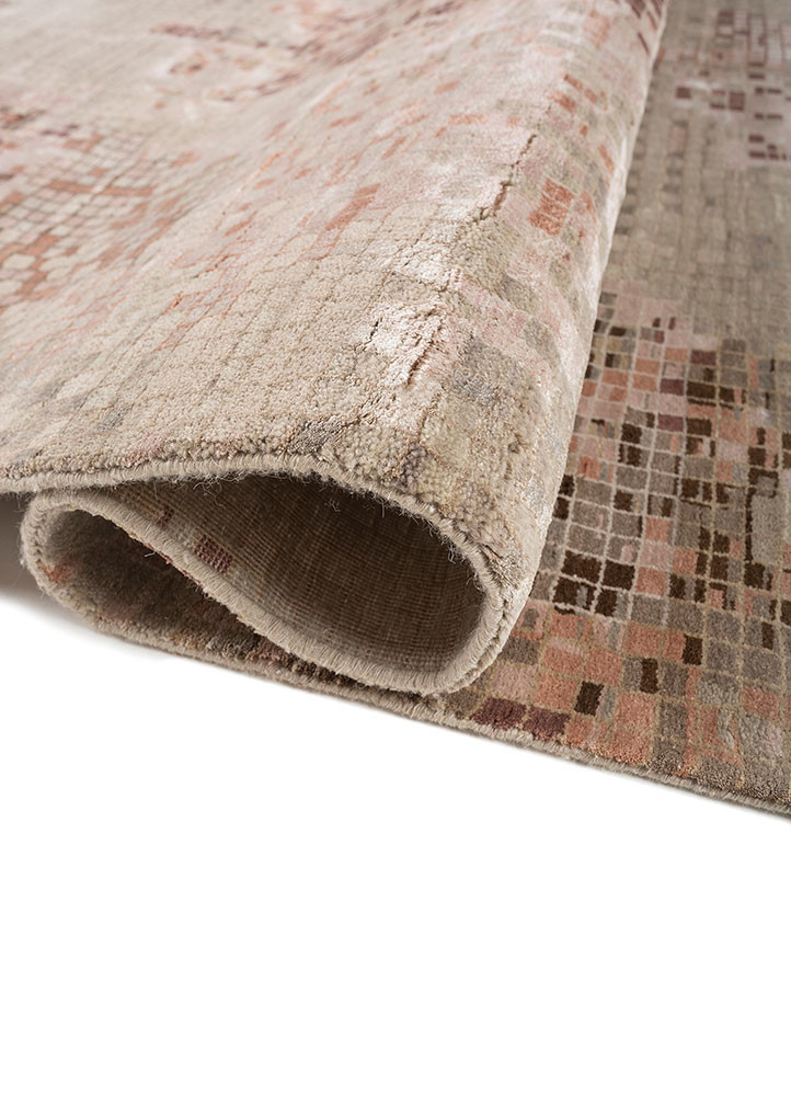 hidden by kavi ivory wool and bamboo silk hand knotted Rug - FoldShot hidden by kavi ivory wool and bamboo silk hand knotted Rug - FoldShot