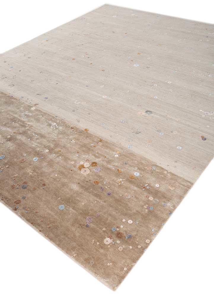 hidden by kavi ivory wool and bamboo silk hand knotted Rug - FoldShot hidden by kavi ivory wool and bamboo silk hand knotted Rug - FoldShot