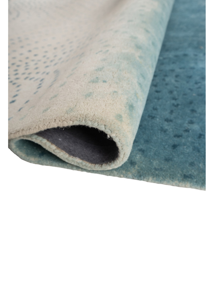 modo blue wool hand tufted Rug - FoldShot modo blue wool hand tufted Rug - FoldShot