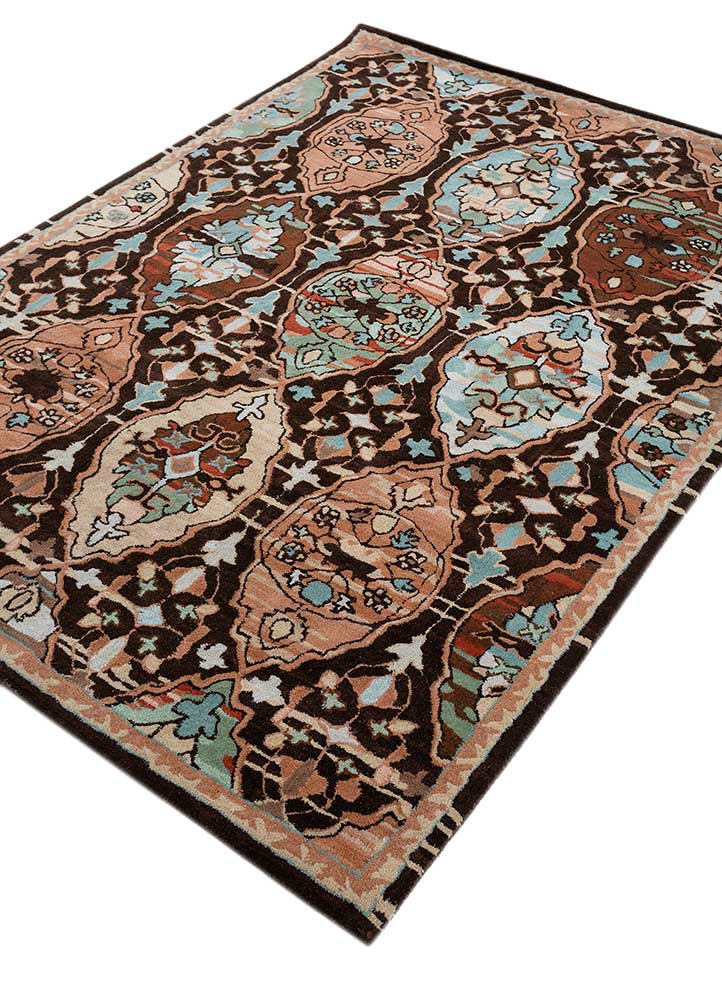 mythos gold wool hand tufted Rug - FoldShot