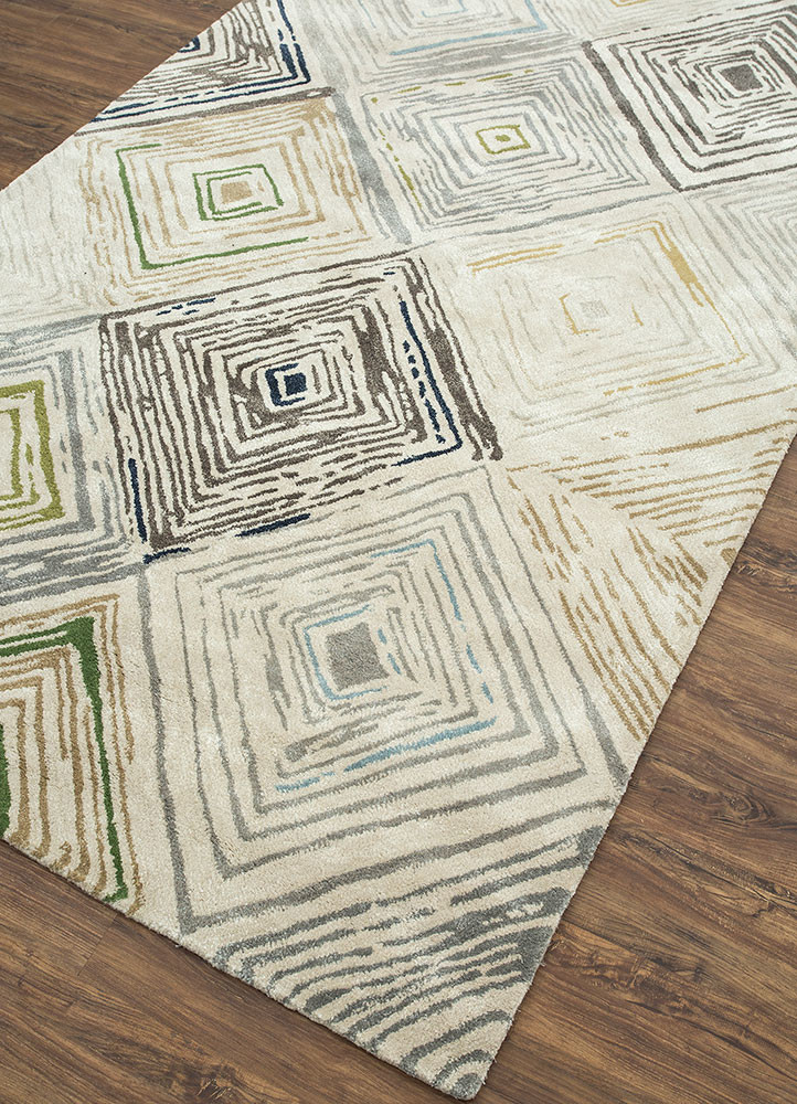 genesis ivory wool and viscose hand tufted Rug - FoldShot genesis ivory wool and viscose hand tufted Rug - FoldShot