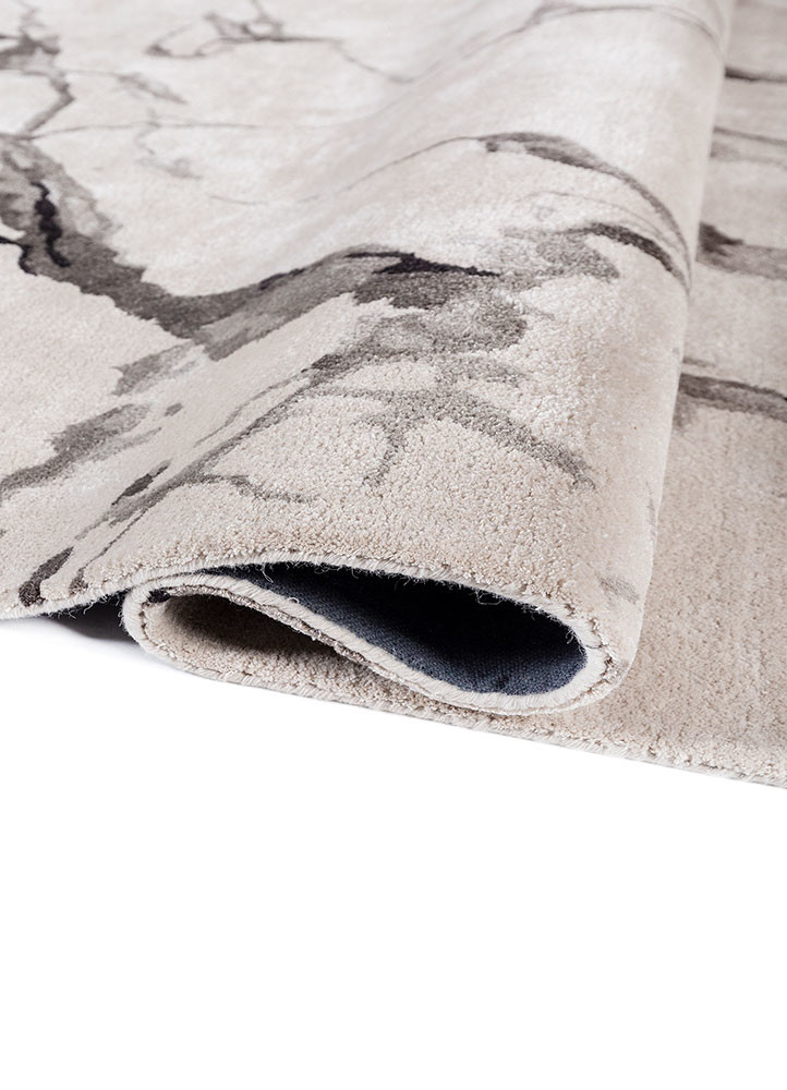 genesis ivory wool and viscose hand tufted Rug - FoldShot genesis ivory wool and viscose hand tufted Rug - FoldShot