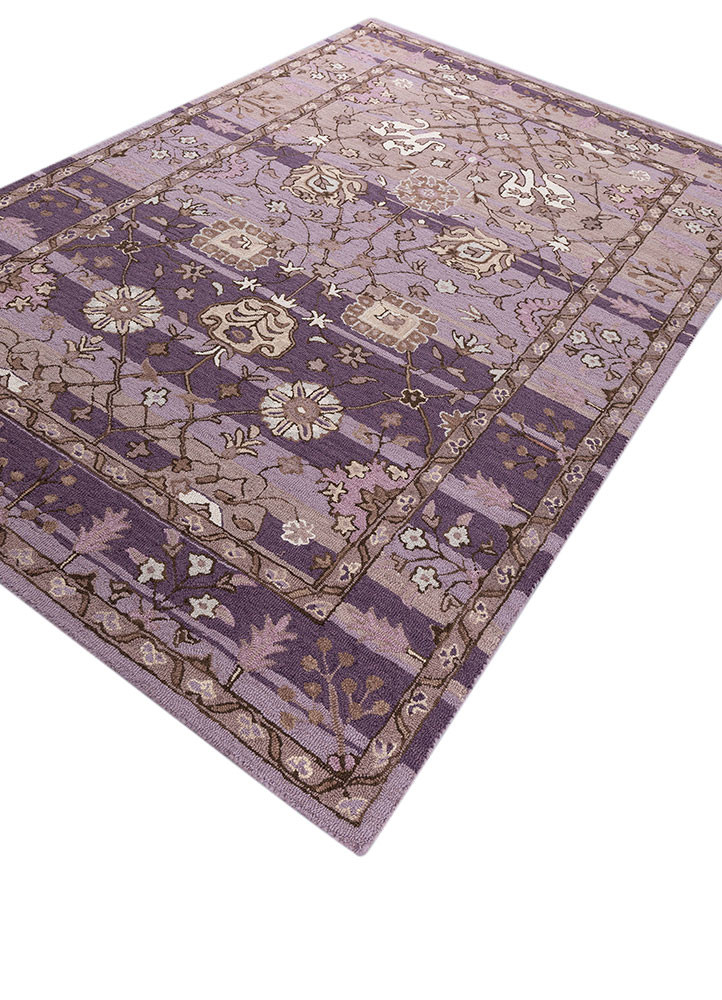 mythos pink and purple wool hand tufted Rug - FoldShot mythos pink and purple wool hand tufted Rug - FoldShot