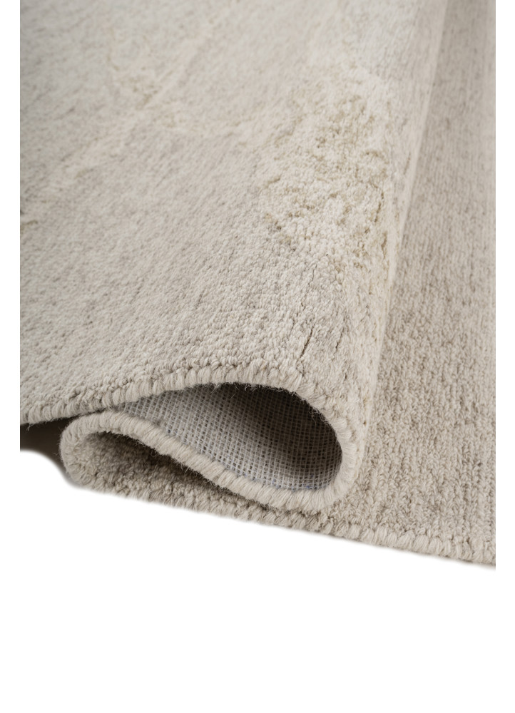 pathways grey and black wool hand tufted Rug - FoldShot
