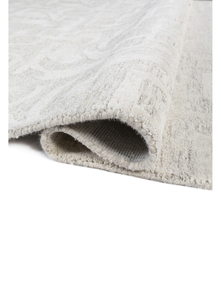aprezo grey and black wool hand tufted Rug - FoldShot aprezo grey and black wool hand tufted Rug - FoldShot