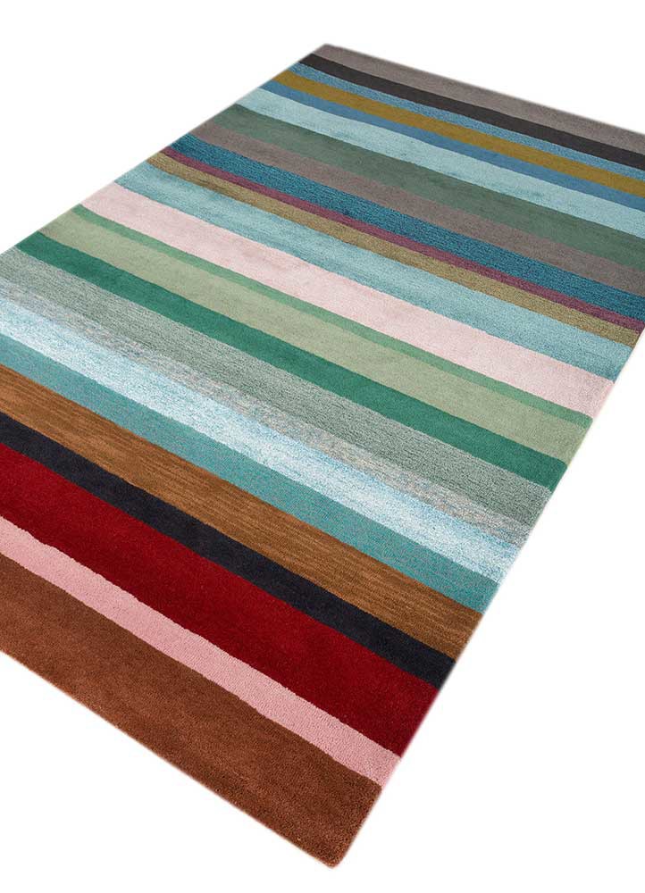 acar ivory wool and viscose hand tufted Rug - FoldShot
