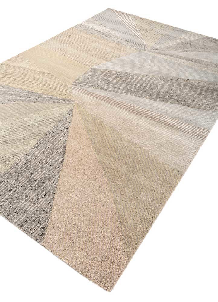 come around grey and black wool and viscose hand tufted Rug - FoldShot