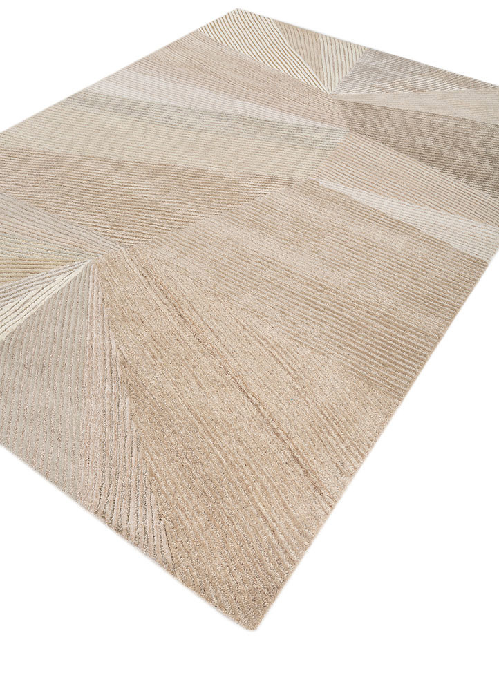 come around ivory wool and viscose hand tufted Rug - FoldShot come around ivory wool and viscose hand tufted Rug - FoldShot