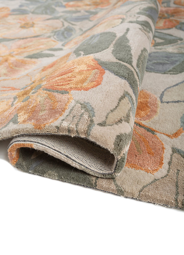 hacienda blue wool and viscose hand tufted Rug - FoldShot hacienda blue wool and viscose hand tufted Rug - FoldShot