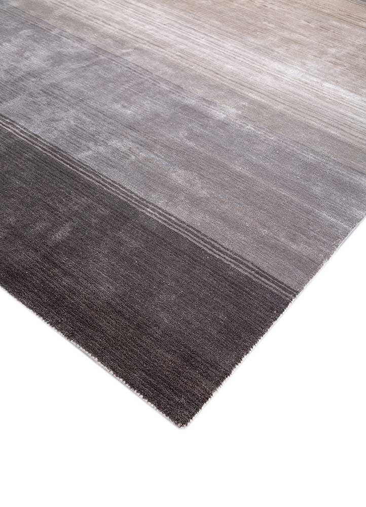 white noise ivory wool and viscose hand tufted Rug - FoldShot