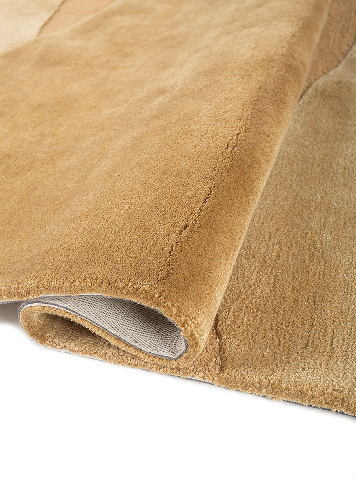 cera gold wool and viscose hand tufted Rug - FoldShot cera gold wool and viscose hand tufted Rug - FoldShot
