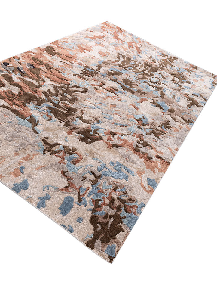 genesis ivory wool and viscose hand tufted Rug - FoldShot genesis ivory wool and viscose hand tufted Rug - FoldShot