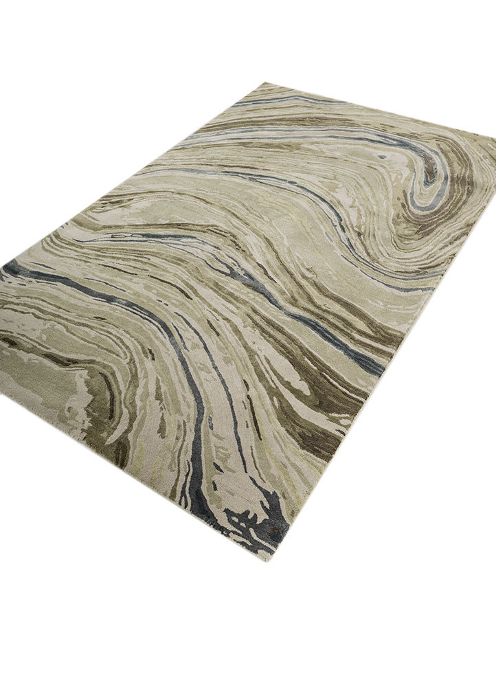 genesis green wool and viscose hand tufted Rug - FoldShot genesis green wool and viscose hand tufted Rug - FoldShot
