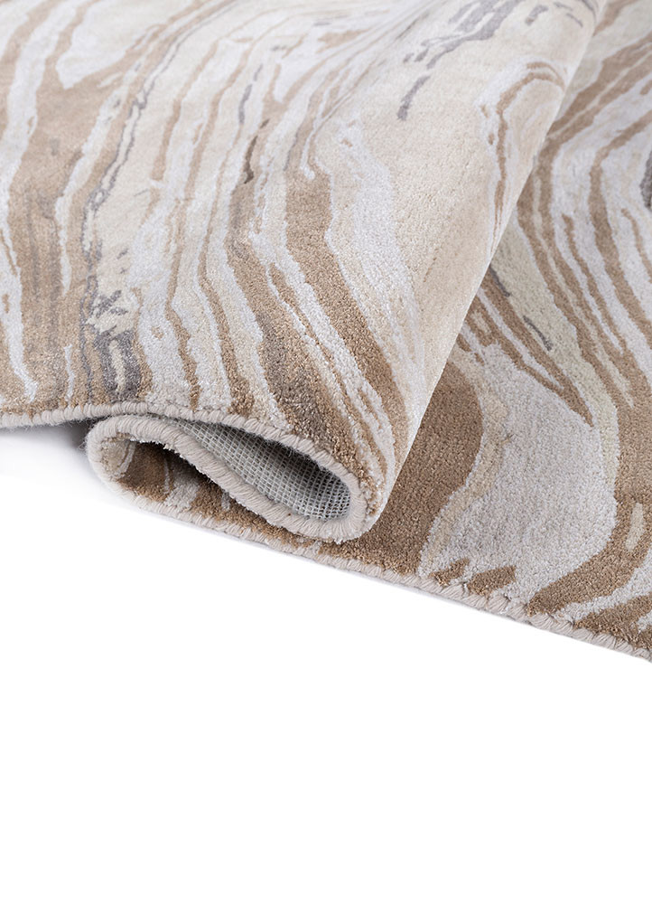 genesis ivory wool and viscose hand tufted Rug - FoldShot