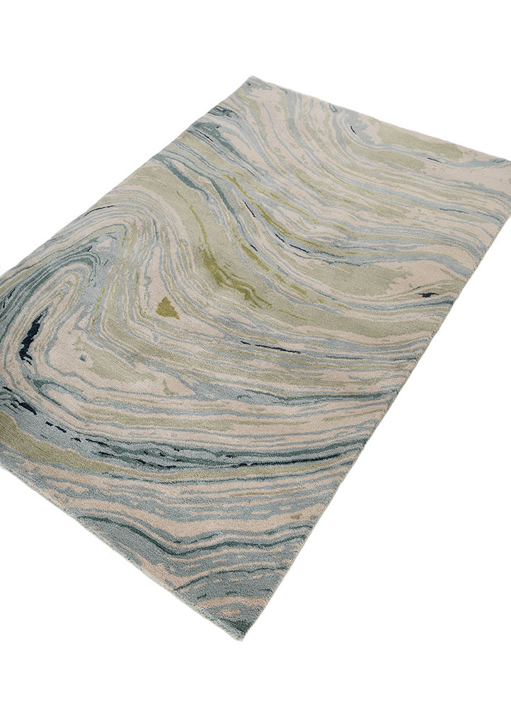 genesis green wool and viscose hand tufted Rug - FoldShot genesis green wool and viscose hand tufted Rug - FoldShot