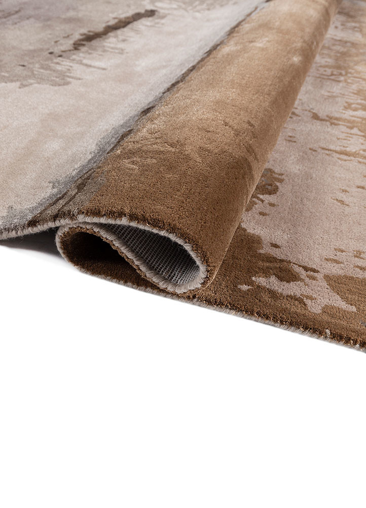 genesis ivory wool and viscose hand tufted Rug - FoldShot