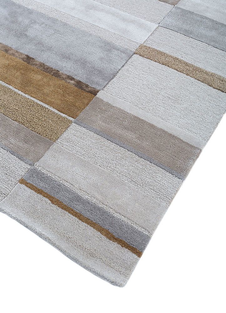 caliedo ivory wool and viscose hand tufted Rug - FoldShot caliedo ivory wool and viscose hand tufted Rug - FoldShot