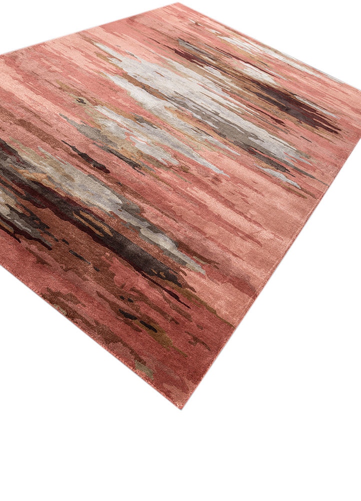 genesis red and orange wool and viscose hand tufted Rug - FoldShot genesis red and orange wool and viscose hand tufted Rug - FoldShot