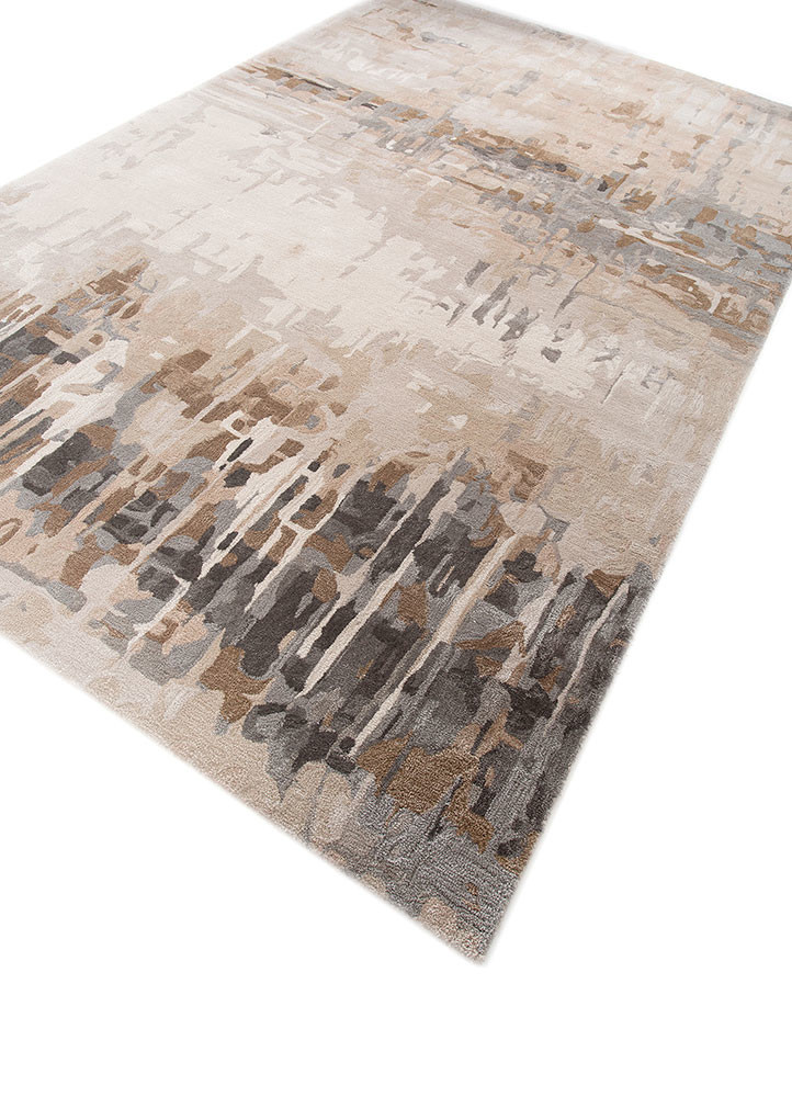 genesis ivory wool and viscose hand tufted Rug - FoldShot genesis ivory wool and viscose hand tufted Rug - FoldShot