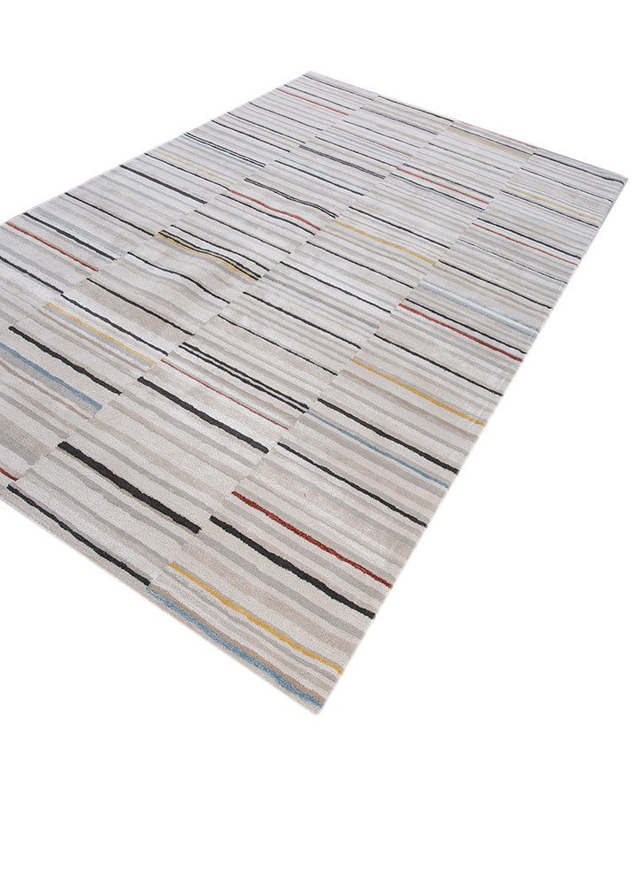 acar ivory wool and viscose hand tufted Rug - FoldShot acar ivory wool and viscose hand tufted Rug - FoldShot