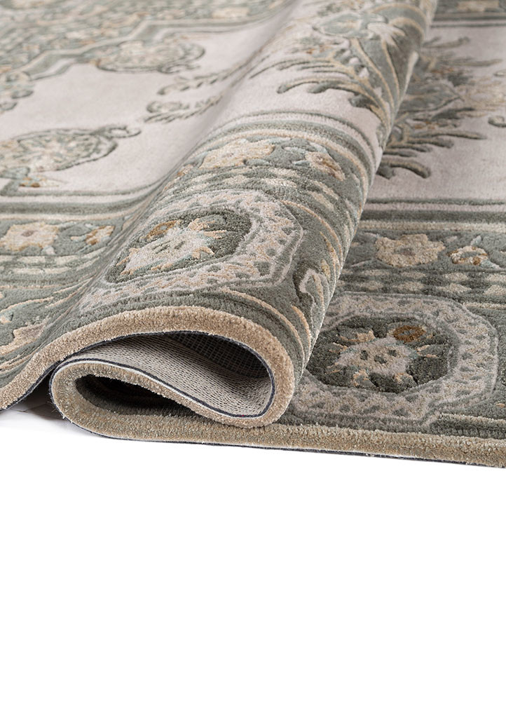 kora ivory wool and viscose hand tufted Rug - FoldShot kora ivory wool and viscose hand tufted Rug - FoldShot