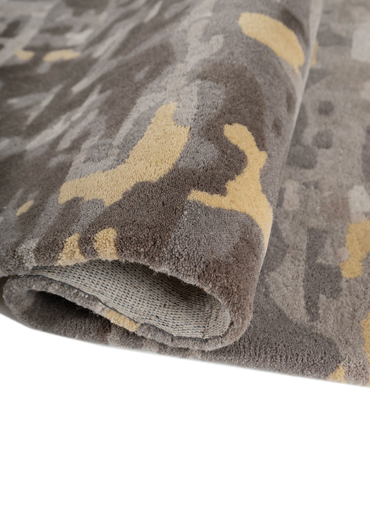 genesis grey and black wool hand tufted Rug - FoldShot genesis grey and black wool hand tufted Rug - FoldShot