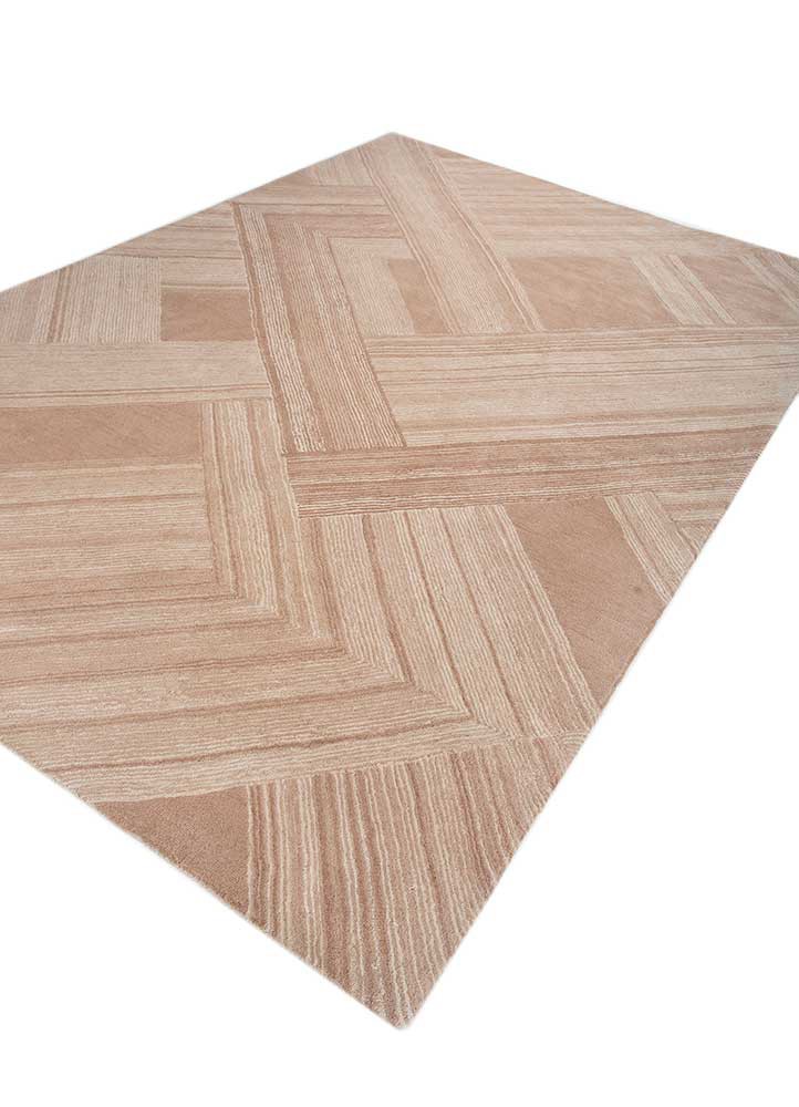 chroma beige and brown wool hand tufted Rug - FoldShot