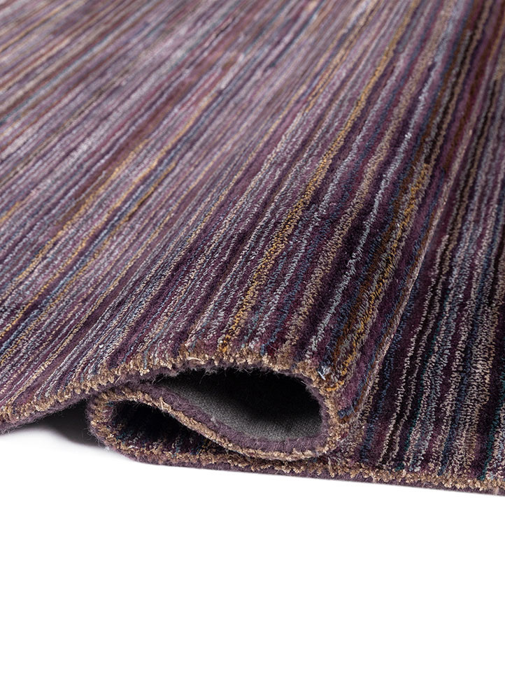 acar pink and purple wool and viscose hand tufted Rug - FoldShot