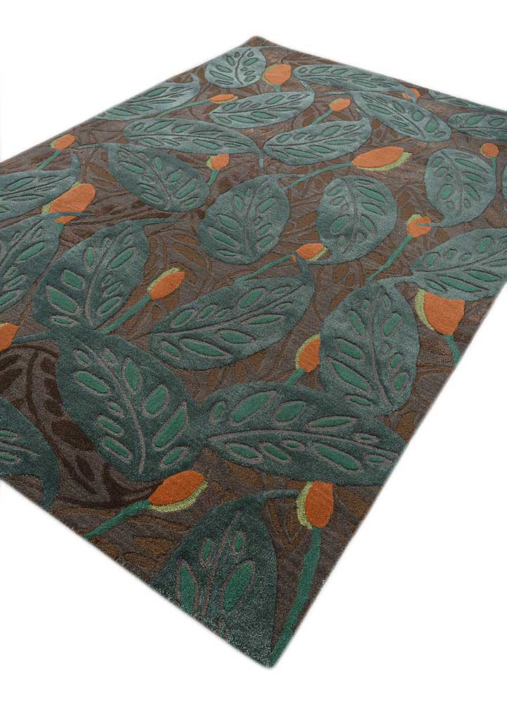 hacienda blue wool and viscose hand tufted Rug - FoldShot hacienda blue wool and viscose hand tufted Rug - FoldShot