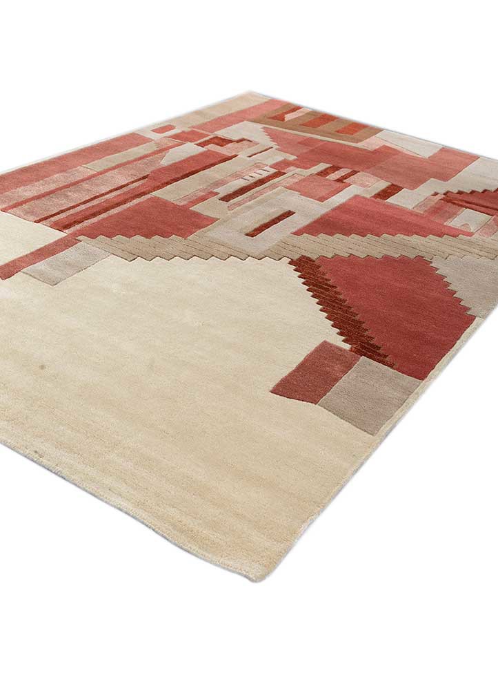 confetti blue wool and viscose hand tufted Rug - FoldShot