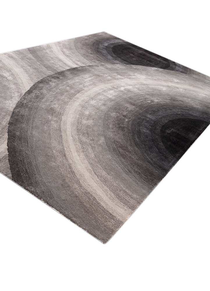 chroma ivory wool and viscose hand tufted Rug - FoldShot