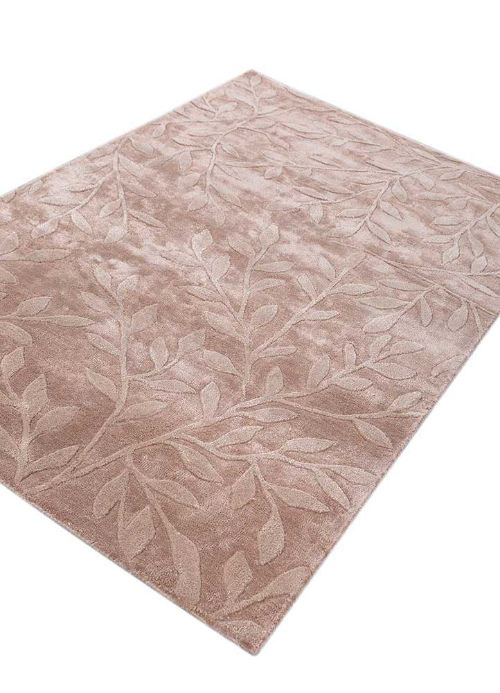 aurelia beige and brown wool and viscose hand tufted Rug - FoldShot