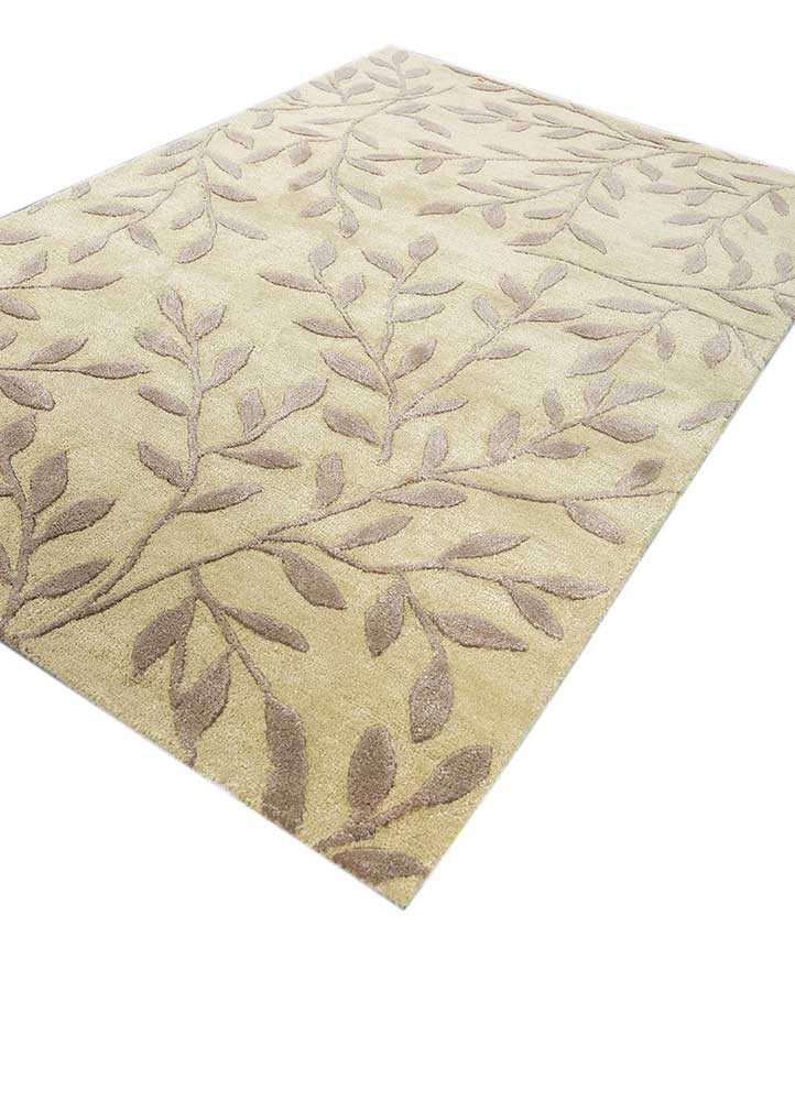 aurelia gold wool and viscose hand tufted Rug - FoldShot