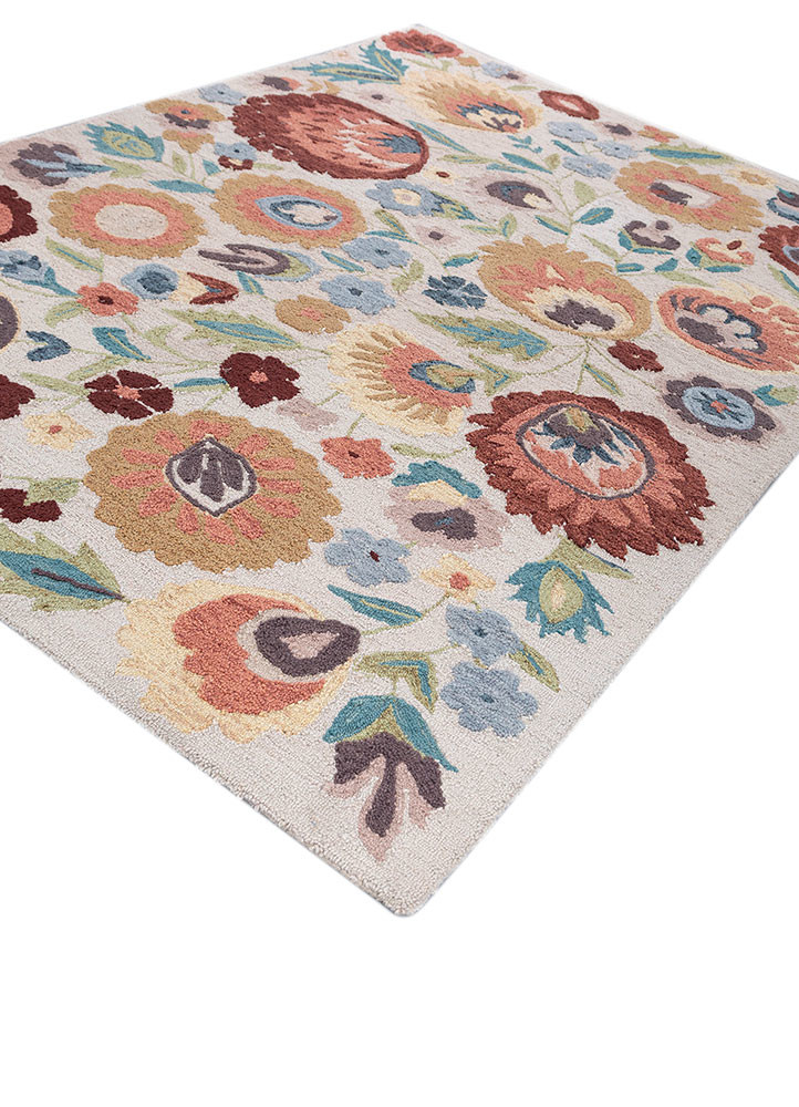 hacienda ivory polyester hand tufted Rug - FoldShot hacienda ivory polyester hand tufted Rug - FoldShot