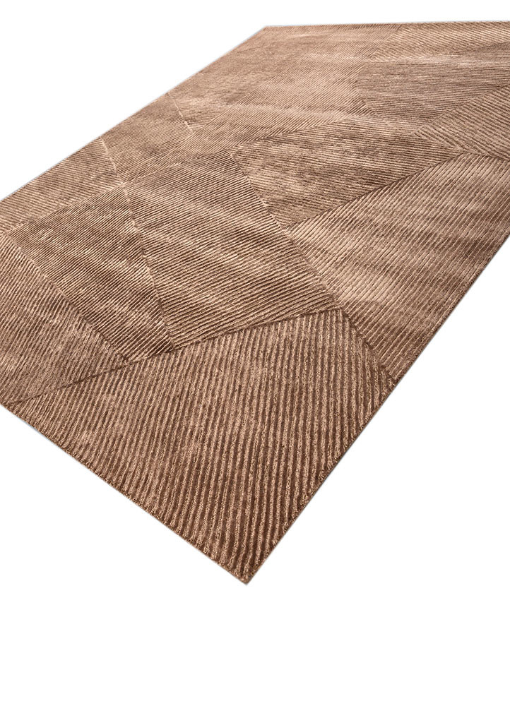 infini beige and brown wool and viscose hand tufted Rug - FoldShot infini beige and brown wool and viscose hand tufted Rug - FoldShot
