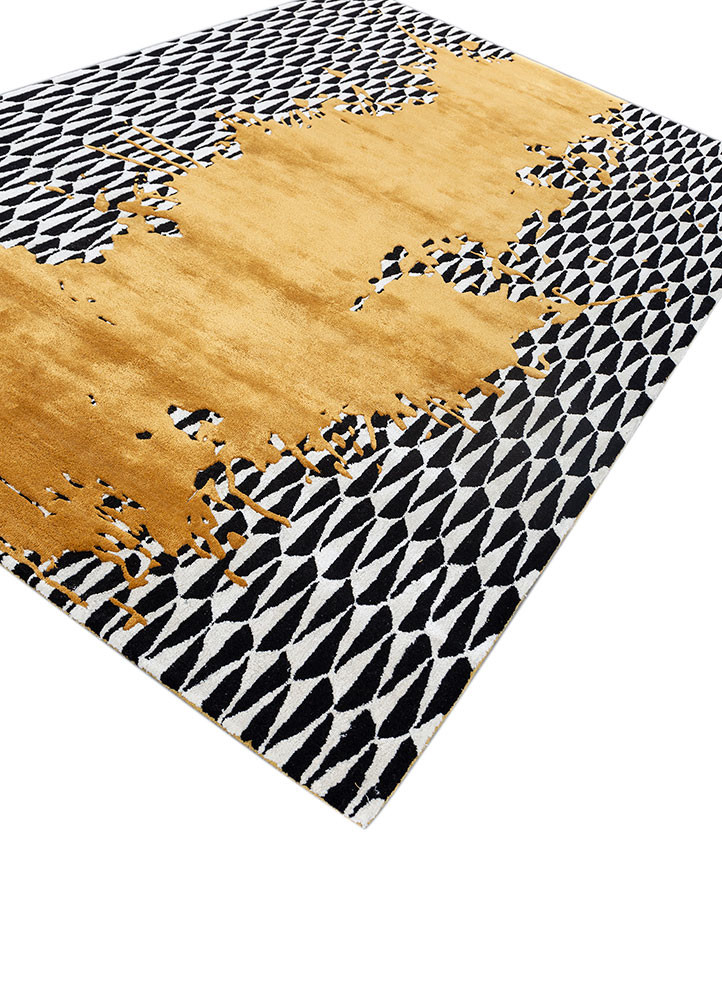 adrift gold wool and viscose hand tufted Rug - FoldShot adrift gold wool and viscose hand tufted Rug - FoldShot