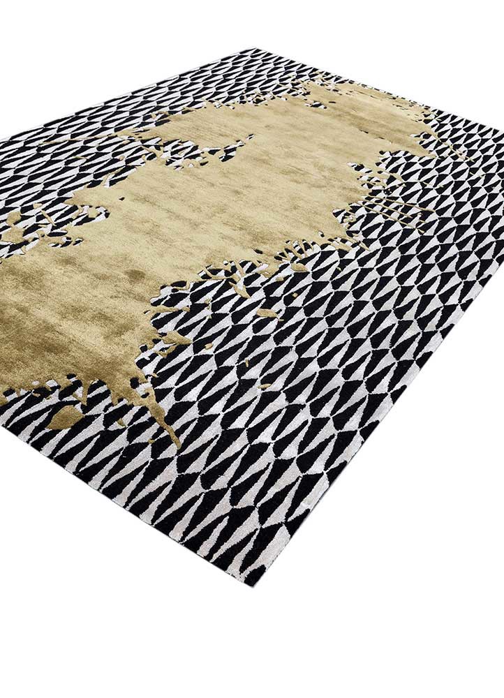 adrift green wool and viscose hand tufted Rug - FoldShot