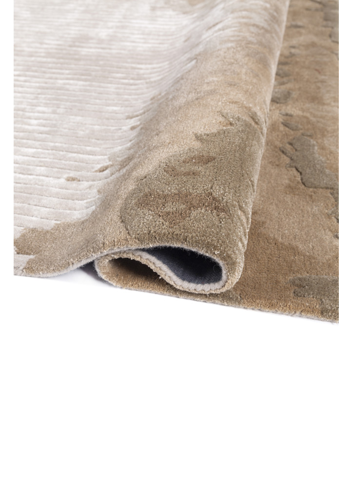 white noise ivory wool and viscose hand tufted Rug - FoldShot white noise ivory wool and viscose hand tufted Rug - FoldShot