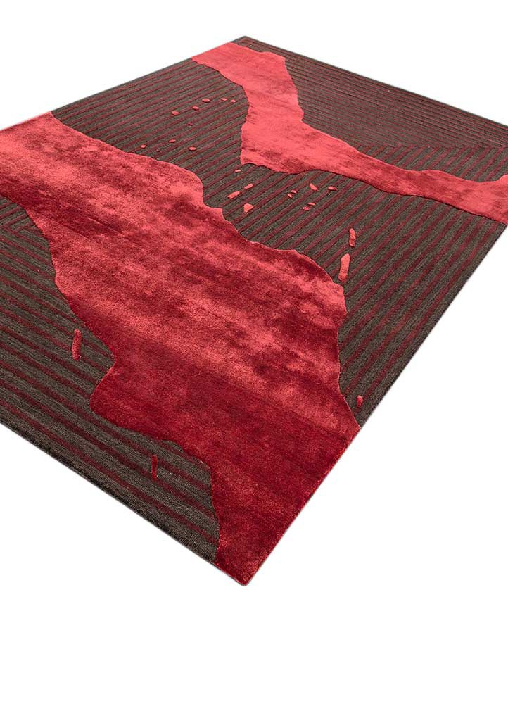 adrift beige and brown wool and viscose hand tufted Rug - FoldShot