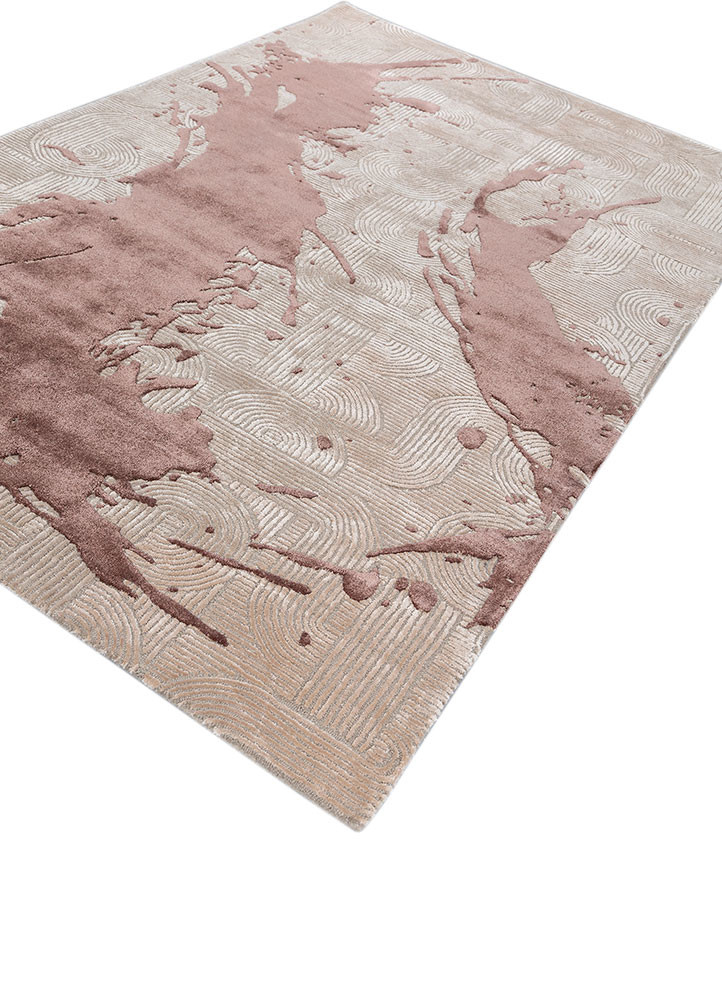 adrift beige and brown wool and viscose hand tufted Rug - FoldShot