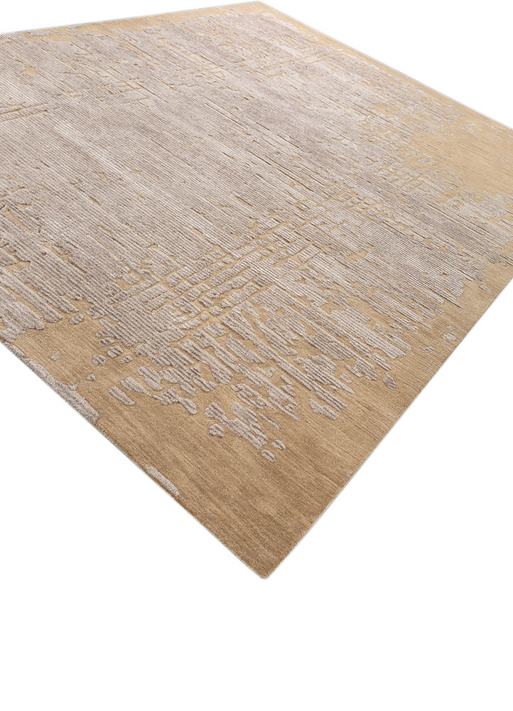 white noise ivory wool and viscose hand tufted Rug - FoldShot white noise ivory wool and viscose hand tufted Rug - FoldShot