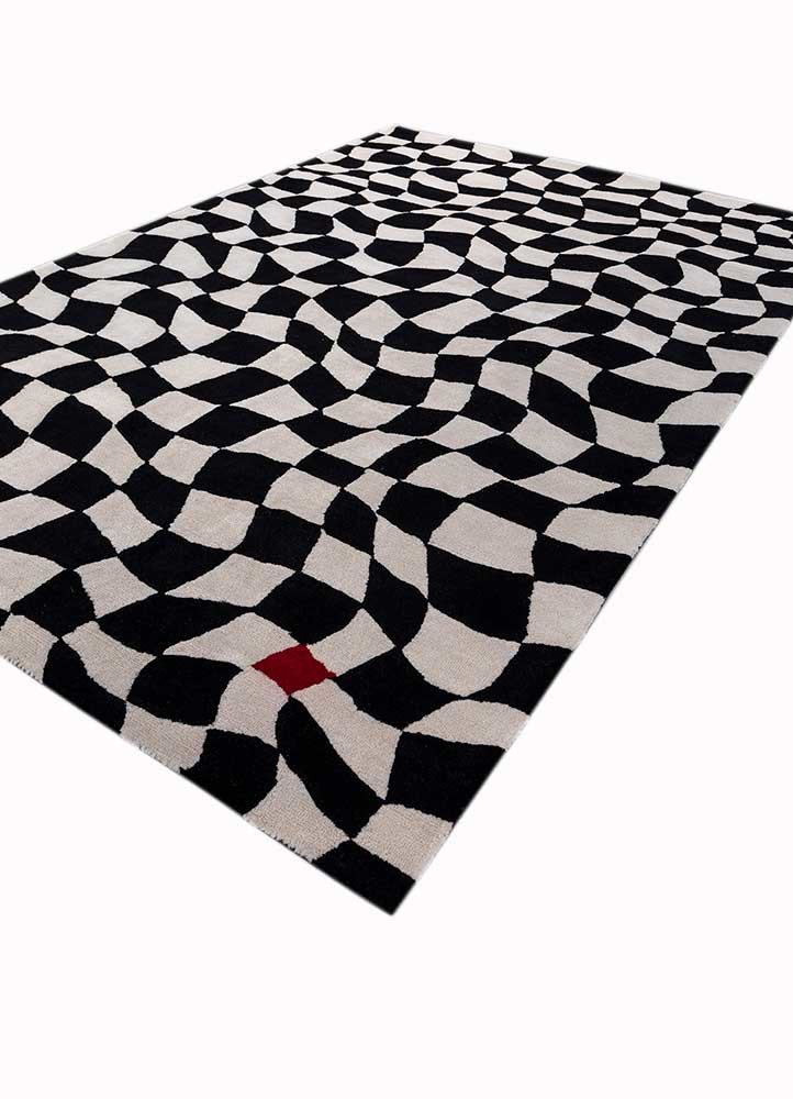 contour grey and black wool hand tufted Rug - FoldShot contour grey and black wool hand tufted Rug - FoldShot