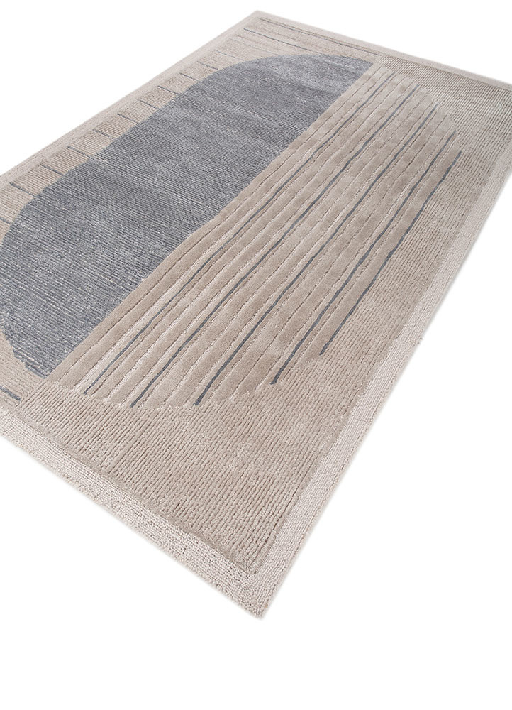 caliedo ivory wool and viscose hand tufted Rug - FoldShot caliedo ivory wool and viscose hand tufted Rug - FoldShot