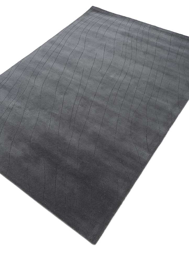 cera blue wool hand tufted Rug - FoldShot