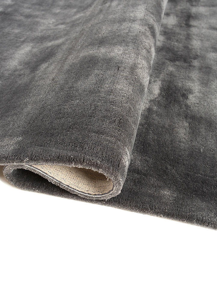 cera blue viscose hand tufted Rug - FoldShot