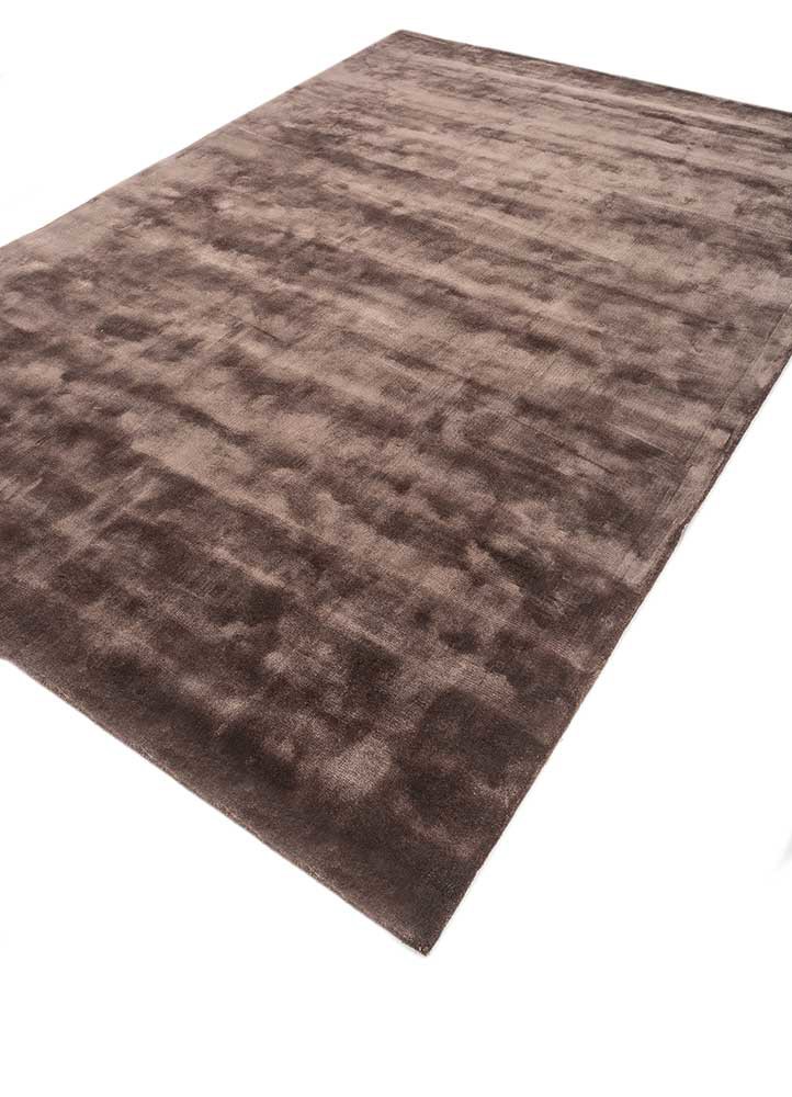 cera beige and brown viscose hand tufted Rug - FoldShot